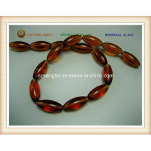 Oval Kristall Glas Bead